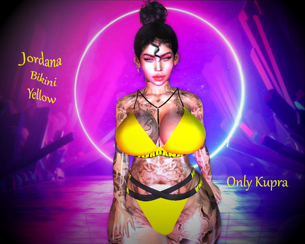 Second Life Marketplace - Jordana Bikini Yellow- Only Kupra
